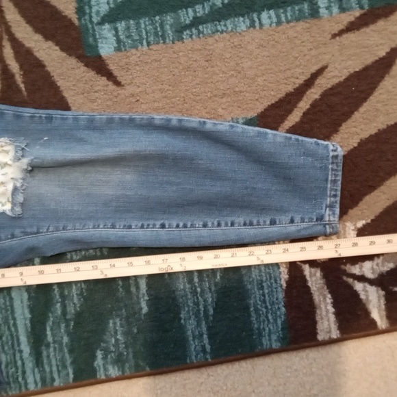 Judy Blue High Waist Skinny Lemon Patch Denium Womens 16w - Picture 10 of 13